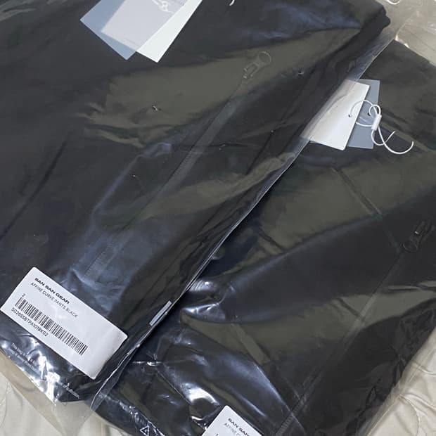 산산기어 어파인 커브 팬츠 블랙_26SS_Sansan Gear