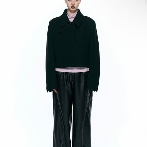 인사일런스우먼 크롭 자켓 크롭코트