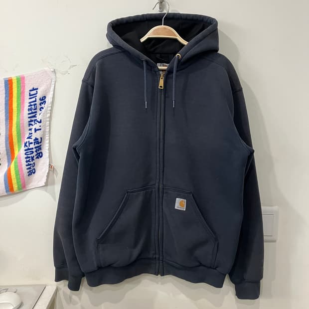 396 칼하트 레인디펜더 써멀 후드집업 네이비