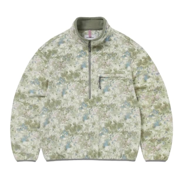 (구해요) 디스이즈네버댓 플리스 풀오버 플로럴 아이보리