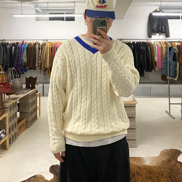 BEAMS twist cricket knit 빔즈 꽈베기 크리켓 니트