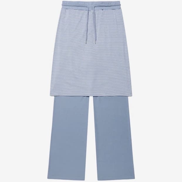아메스 월드와이드 STITCH LAYERED MIDI SKIRT PANT