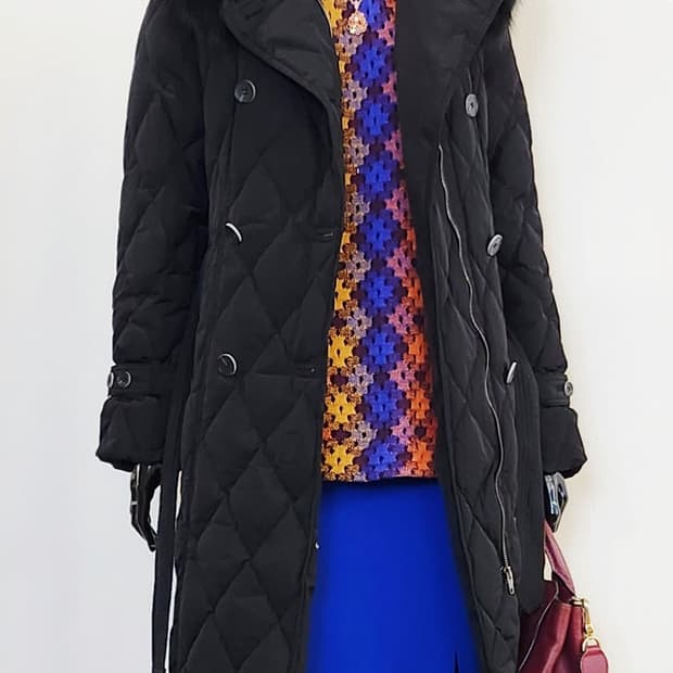 지고트 퀼팅롱패딩 