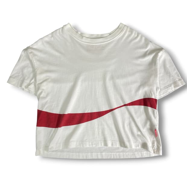 코카콜라 빈티지 세미 크롭 반팔티 M