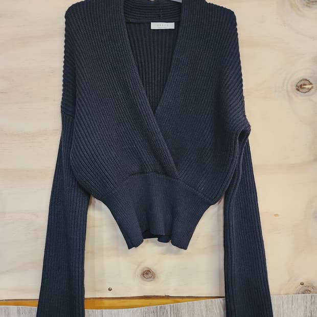 508) 어반 URBAN 블랙 랩 니트