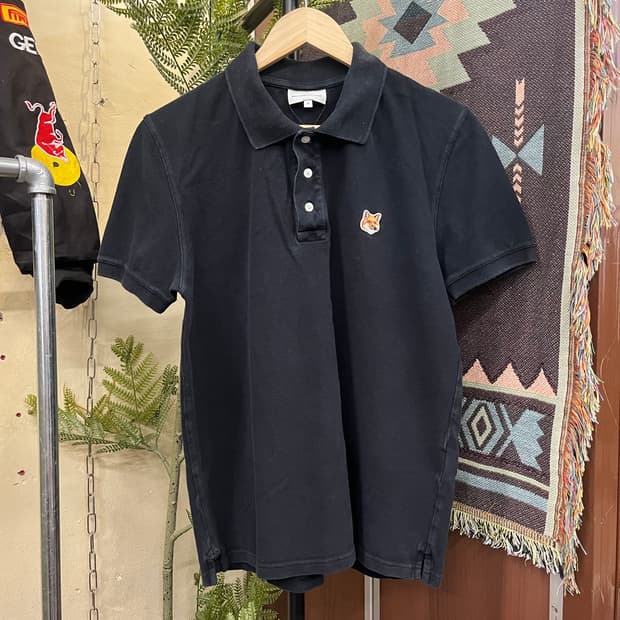 메종키츠네 폭스 헤드 패티 반팔 카라티 #csz717