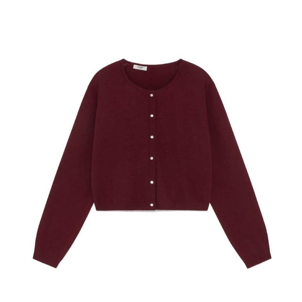 글로니 클래식 루즈핏 가디건(wine)