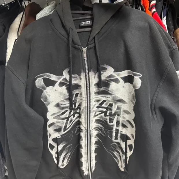 스투시 립케이지 후드집업