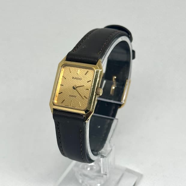 빈티지 RADO(라도) 골드 사각 쿼츠 시계 (시간이 조금 느림)