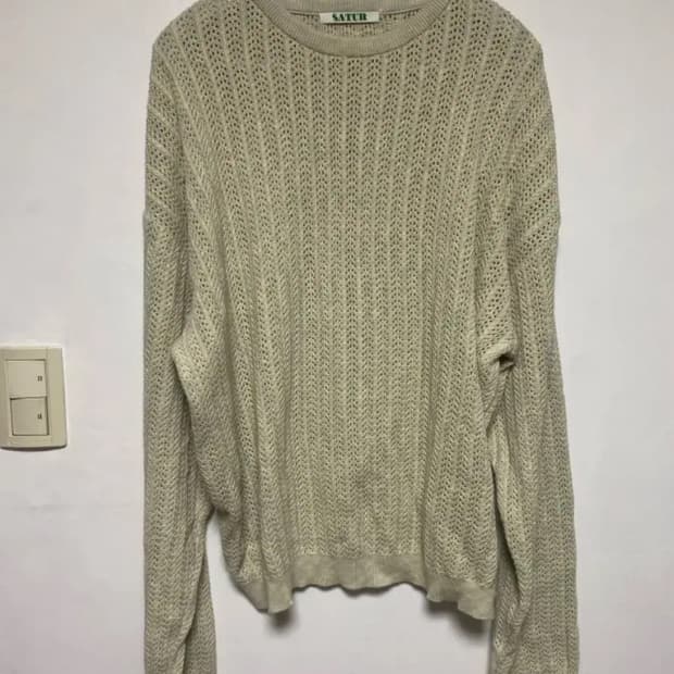 [SATUR] 세터 네츄럴 메시드 니트 L사이즈