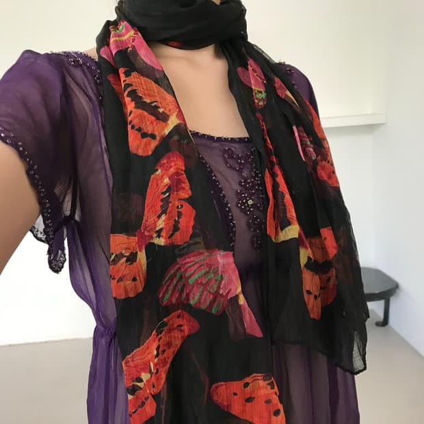 vintage pattern scarf