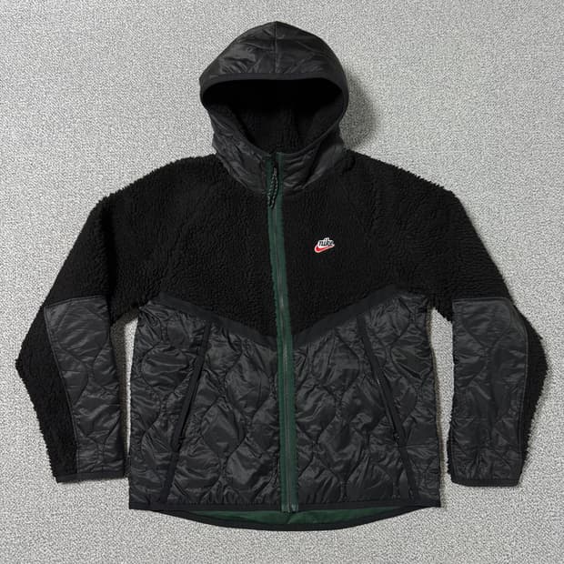 [정가 20만원] 나이키 보아 플리스 양털 후드 집업 XL