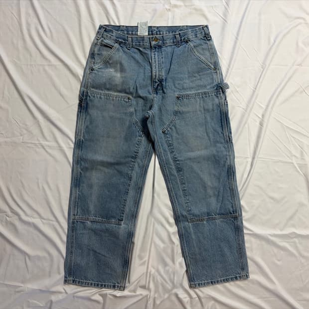 빈티지 칼하트 데님 더블니 36x32