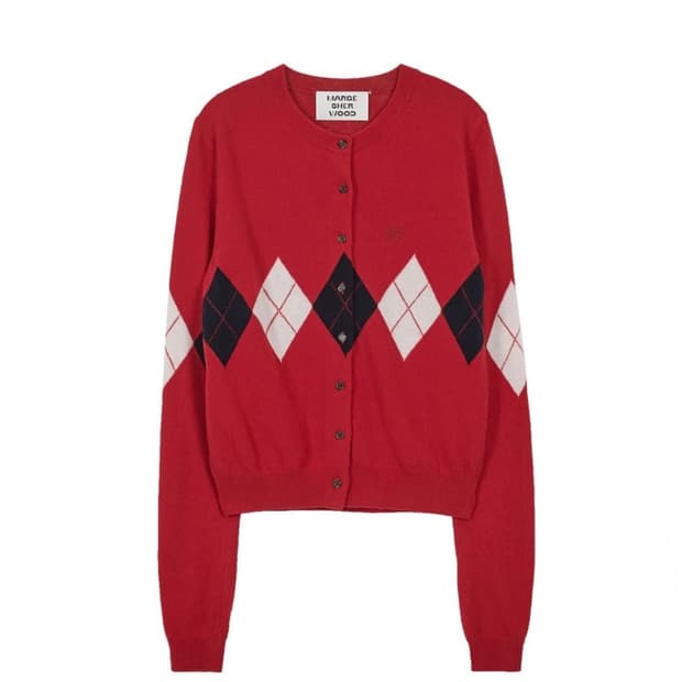 마지셔우드 가디건 레드