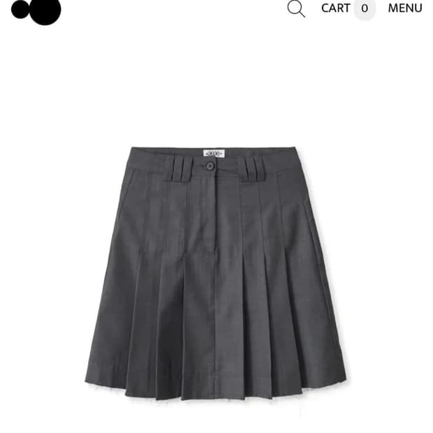 Aeae 플리츠 스커트 그레이