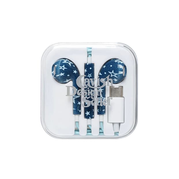 카비시X규린 이어폰 C타입 네이비