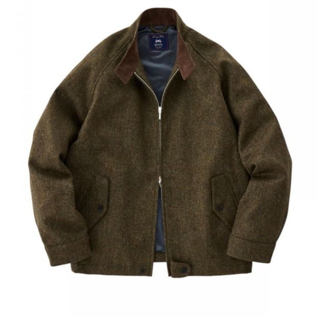 문트위드 헤링턴 자켓 카키