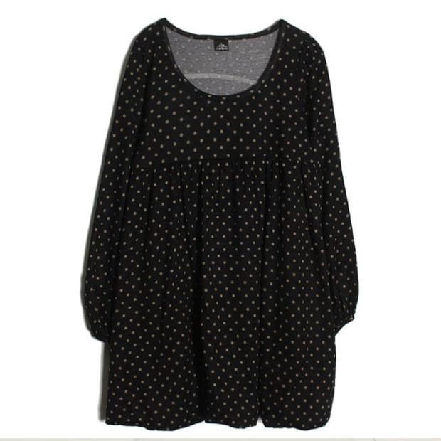 모리걸 도트원피스 모리룩 땡땡이 