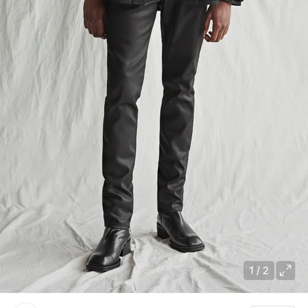 28) 피스워커 new technician 코팅진 블랙진 판매합니다.