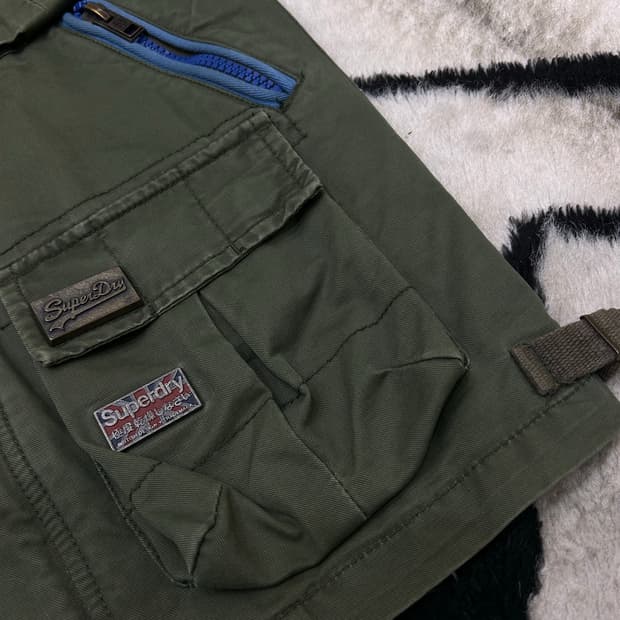 [S]슈퍼드라이 밀리터리 필드자켓/카키