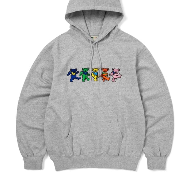 [L] 디스이즈네버댓 그레이트풀데드 댄싱 베어 후드