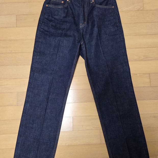 브랜디드 610 히시토모 수빈골드 인디고 원워시 데님팬츠 28