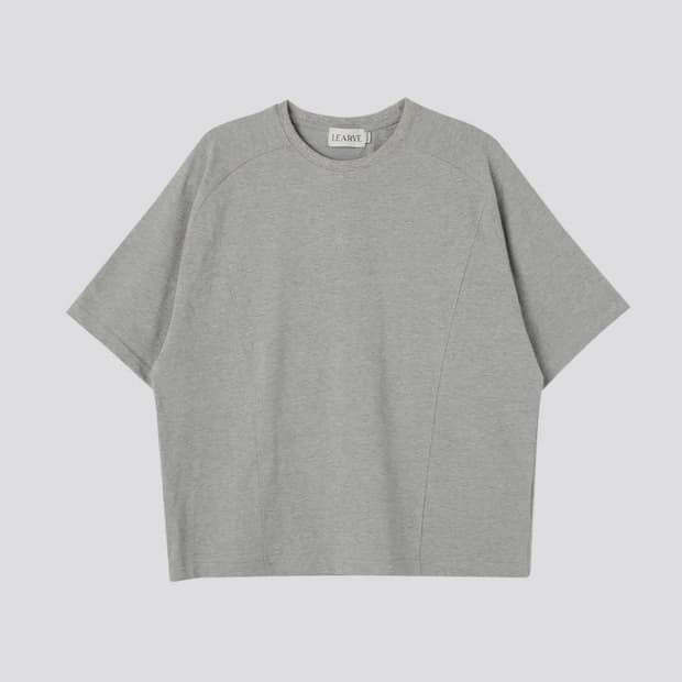 르아브 나그랑 크롭티셔츠 그레이 XL