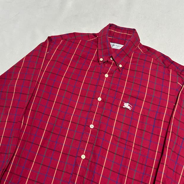 41(L) 버버리 레드 체크 셔츠