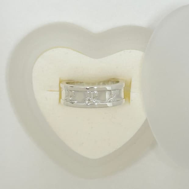 courreges / 꾸레쥬 실버 950 로고 반지