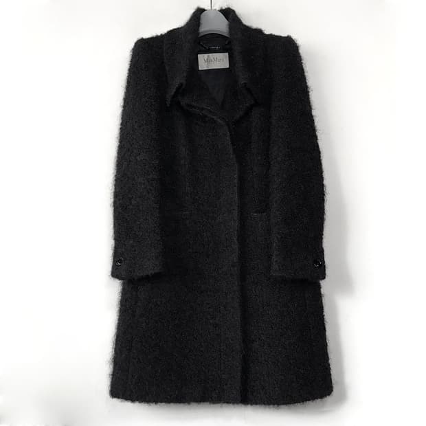 막스마라 모헤어 울 퍼 코트