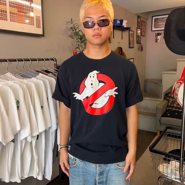 00‘s Ghostbusters No-Ghost logo print T