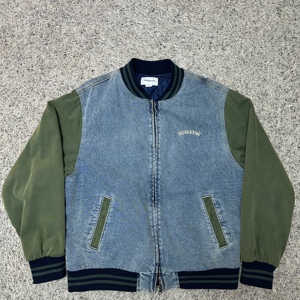 디스이즈네버댓 데님 바시티 자켓