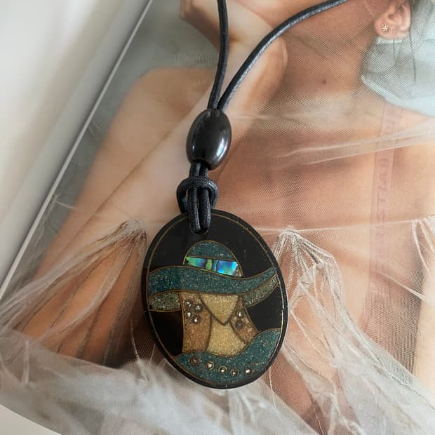 빈티지 아트 팬던트 네크리스