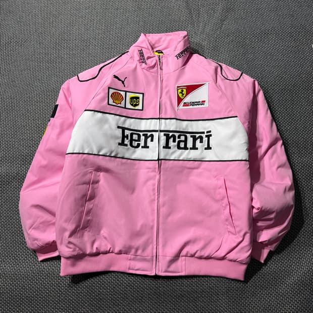 새상품 Ferrari 레이싱 점퍼 (L/XL)