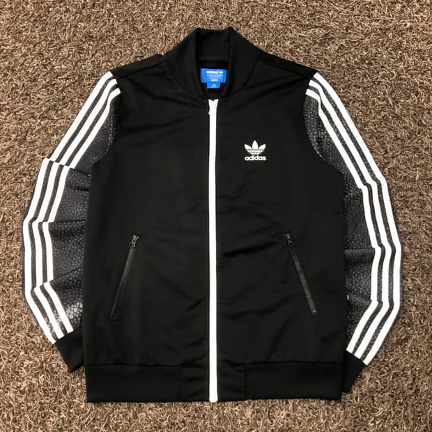 100 아디다스 리타오라 슈퍼걸 뱀피 져지 트랙 자켓