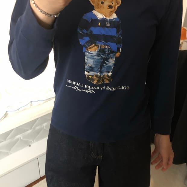 폴로 랄프로렌 폴로 베어 긴팔티 네이비