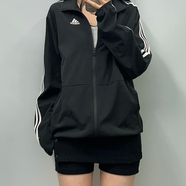 아디다스 사이드라인 블랙 바람막이