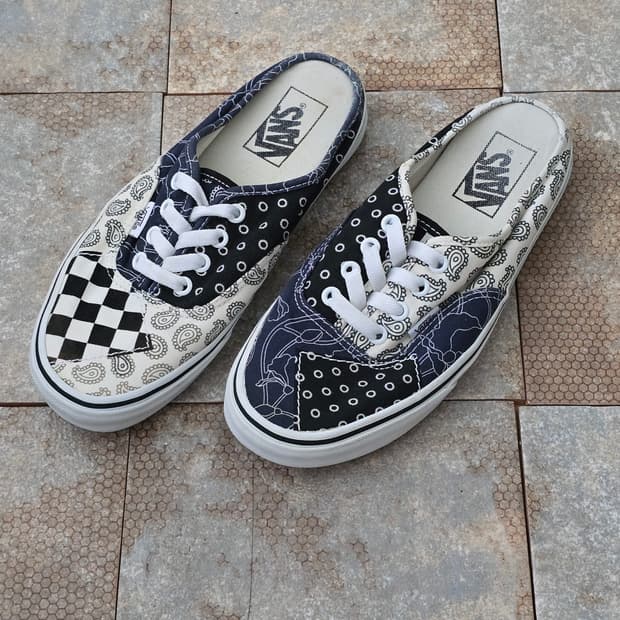 (240)반스 어센틱 뮬 패턴 믹스