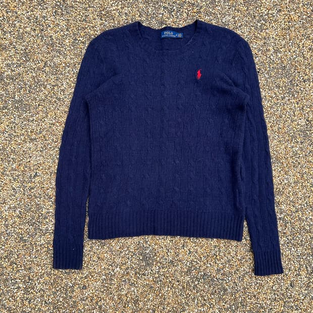 폴로(POLO RalphLauren)네이비 케이블 니트