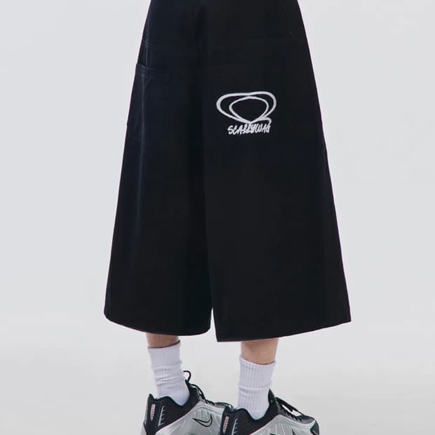 스켈리웩 카치온 자수 버뮤다 팬츠 XL