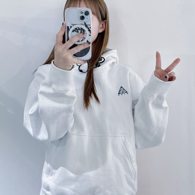 나이키 acg 화이트 후드