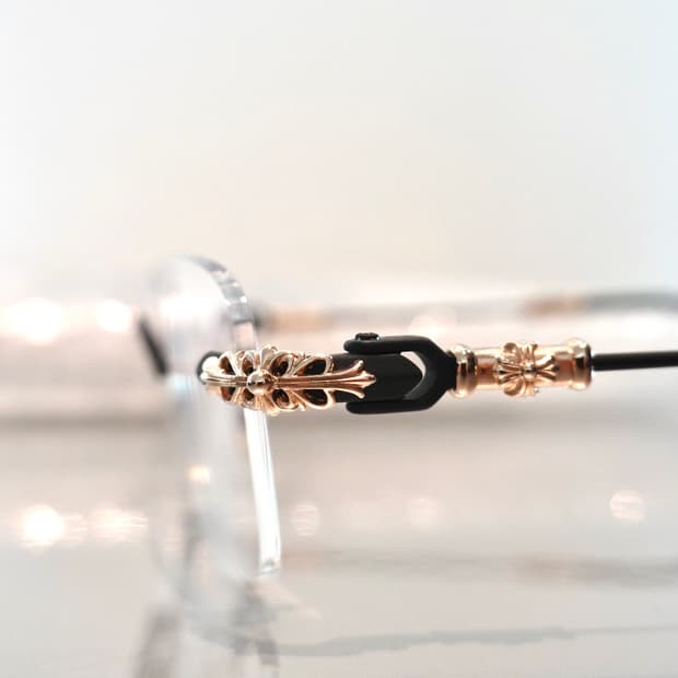 크롬하츠 필스3  블랙/골드 MBK/18KGP 무테안경