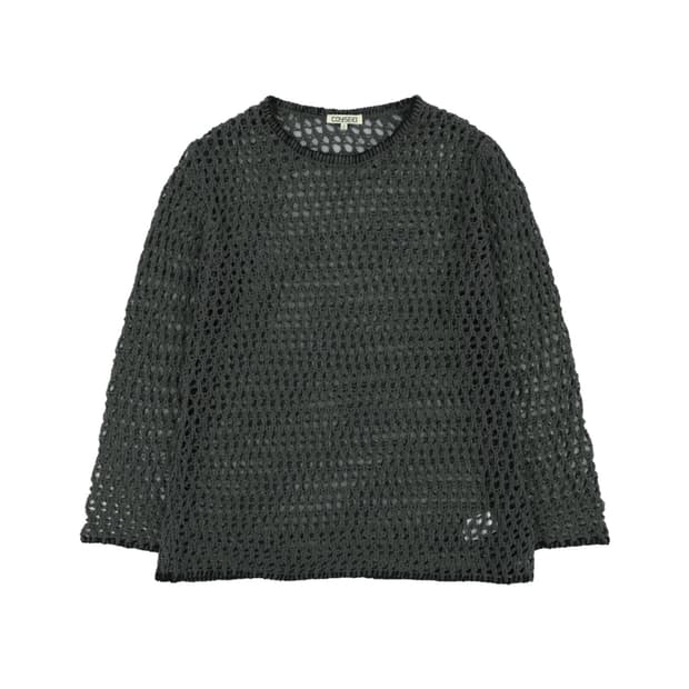 [2] 코이세이오 니트 차콜 HOLE KNIT