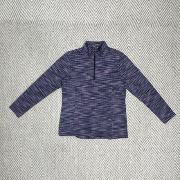 블랙야크 여성 반집업 티셔츠 95 퍼플