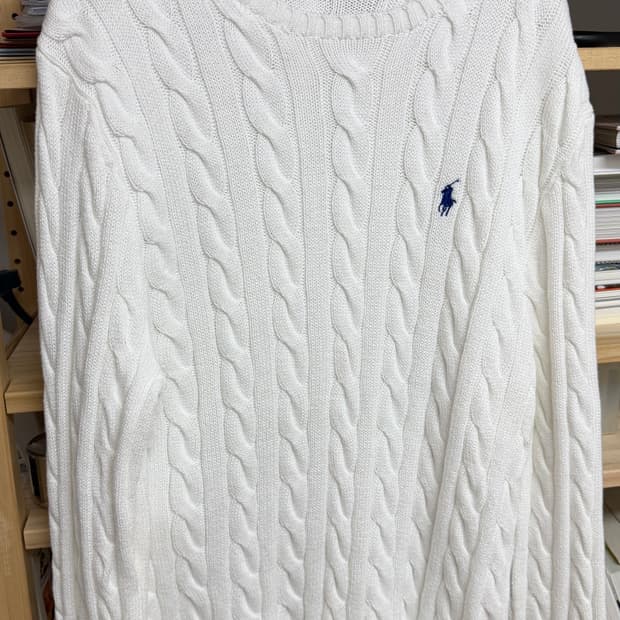 폴로 랄프로렌 니트 화이트 M