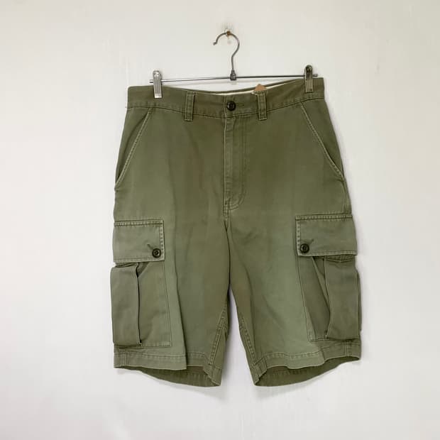 Schott 쇼트 빈티지 00s y2k 포켓 카고 반바지 남성 L 카키