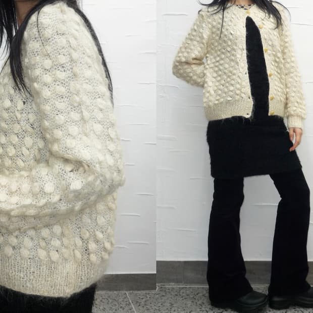snow blossom cardigan