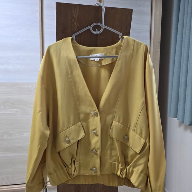 말리아니 옐로우 크롭 자켓