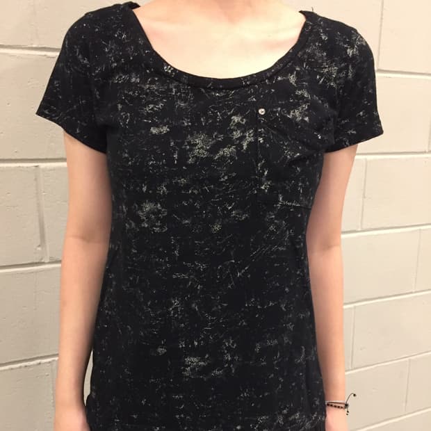 Marble Pattern Short Sleeve 