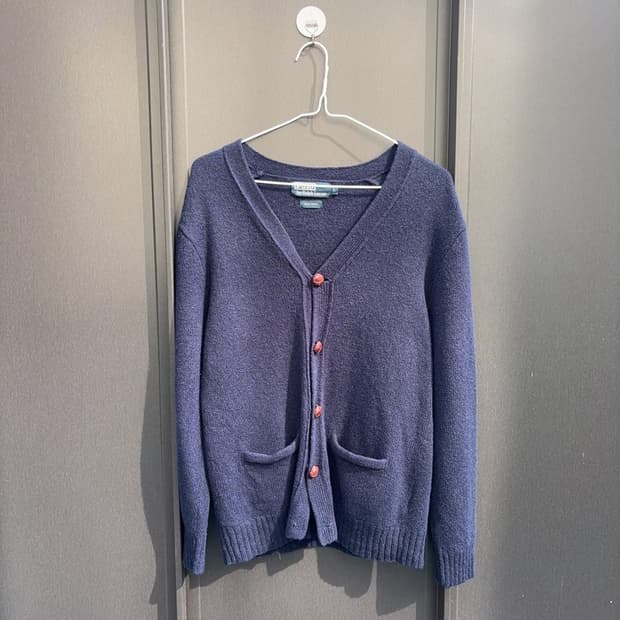 폴로 랄프로렌 네이비 울 100 니트 가디건 L P00016